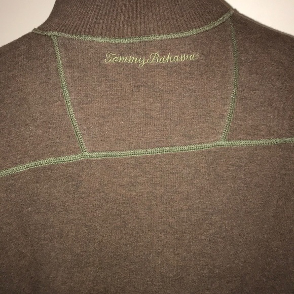Tommy Bahama 1/4 Zip Reversible Sweater Size XL - Picture 5 of 5